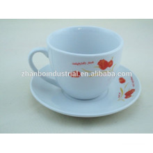 Factory directly porcelain coffee cup and saucer